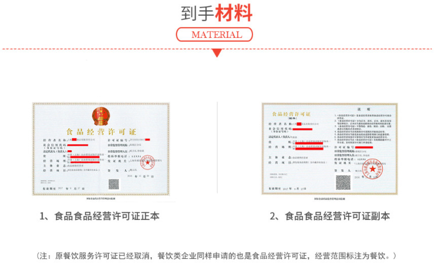 办理完成后获得的材料